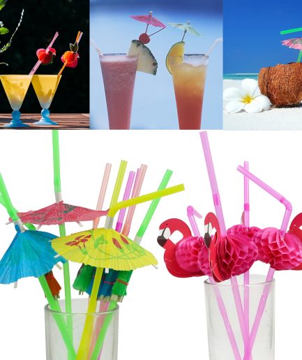 Tropical Cocktail Straws & Picks