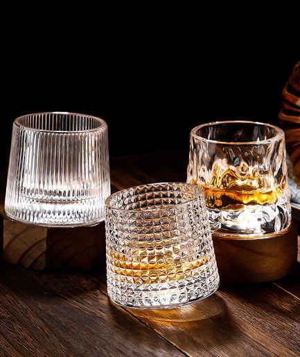 Rotating Whiskey Glass