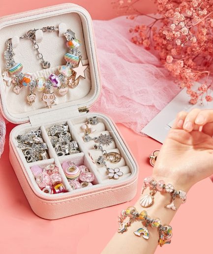 DIY Beaded Bracelet Set with Storage Box